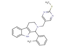 1-(2-methylphenyl)-2-{[2-(methylthio)-5-pyrimidinyl]methyl}-2,3,4,9-tetrahydro-1H-beta-carboline