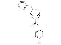4-{2-[(1R*,5R*)-6-benzyl-3,6-diazabicyclo[3.2.2]non-3-yl]-2-oxoethyl}phenol