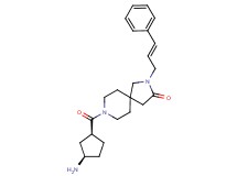 8-{[rel-(1S,3R)-3-aminocyclopentyl]carbonyl}-2-[(2E)-3-phenyl-2-propen-1-yl]-2,8-diazaspiro[4.5]decan-3-one hydrochloride
