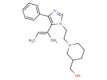 [1-(2-{5-[(1E)-1-methylprop-1-en-1-yl]-4-phenyl-1H-imidazol-1-yl}ethyl)piperidin-3-yl]methanol
