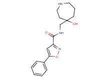 N-[(4-hydroxy-4-azepanyl)methyl]-5-phenyl-3-isoxazolecarboxamide