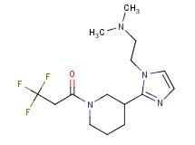 N,N-dimethyl-2-{2-[1-(3,3,3-trifluoropropanoyl)piperidin-3-yl]-1H-imidazol-1-yl}ethanamine
