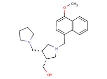 [(3R*,4R*)-1-[(4-methoxy-1-naphthyl)methyl]-4-(pyrrolidin-1-ylmethyl)pyrrolidin-3-yl]methanol