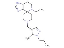 5-ethyl-1'-[(5-methyl-1-propyl-1H-pyrazol-4-yl)methyl]-1,5,6,7-tetrahydrospiro[imidazo[4,5-c]pyridine-4,4'-piperidine]