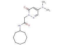 N-cyclooctyl-2-[4-(dimethylamino)-6-oxopyridazin-1(6H)-yl]acetamide