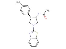 N-[(3S*,4R*)-1-(1,3-benzothiazol-2-yl)-4-(4-methylphenyl)-3-pyrrolidinyl]acetamide