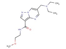 6-[(diethylamino)methyl]-N-(2-methoxyethyl)pyrazolo[1,5-a]pyrimidine-3-carboxamide