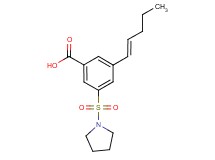 3-[(1E)-pent-1-en-1-yl]-5-(pyrrolidin-1-ylsulfonyl)benzoic acid