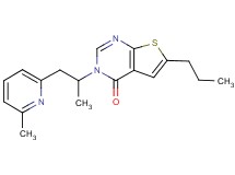 3-[1-methyl-2-(6-methylpyridin-2-yl)ethyl]-6-propylthieno[2,3-d]pyrimidin-4(3H)-one