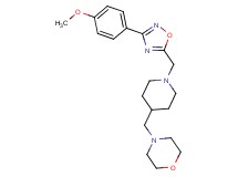 4-[(1-{[3-(4-methoxyphenyl)-1,2,4-oxadiazol-5-yl]methyl}-4-piperidinyl)methyl]morpholine