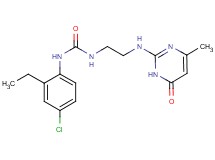 N-(4-chloro-2-ethylphenyl)-N'-{2-[(4-methyl-6-oxo-1,6-dihydropyrimidin-2-yl)amino]ethyl}urea