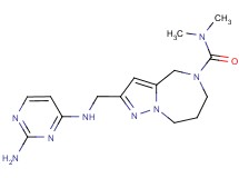 2-{[(2-aminopyrimidin-4-yl)amino]methyl}-N,N-dimethyl-7,8-dihydro-4H-pyrazolo[1,5-a][1,4]diazepine-5(6H)-carboxamide