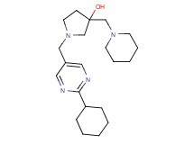 1-[(2-cyclohexylpyrimidin-5-yl)methyl]-3-(piperidin-1-ylmethyl)pyrrolidin-3-ol