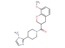 1-[(8-methoxy-3,4-dihydro-2H-chromen-3-yl)carbonyl]-4-(1-methyl-1H-imidazol-2-yl)piperidine