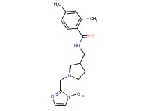 2,4-dimethyl-N-({1-[(1-methyl-1H-imidazol-2-yl)methyl]pyrrolidin-3-yl}methyl)benzamide