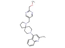 4-(1-{[2-(methoxymethyl)-5-pyrimidinyl]methyl}-1,8-diazaspiro[4.5]dec-8-yl)-2-methylquinoline