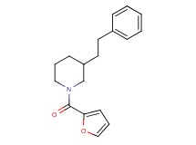 1-(2-furoyl)-3-(2-phenylethyl)piperidine