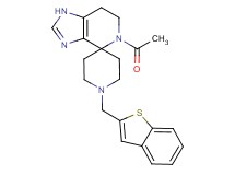 5-acetyl-1'-(1-benzothien-2-ylmethyl)-1,5,6,7-tetrahydrospiro[imidazo[4,5-c]pyridine-4,4'-piperidine]