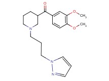 (3,4-dimethoxyphenyl){1-[3-(1H-pyrazol-1-yl)propyl]-3-piperidinyl}methanone