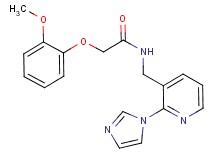 N-{[2-(1H-imidazol-1-yl)-3-pyridinyl]methyl}-2-(2-methoxyphenoxy)acetamide