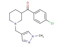 (4-chlorophenyl){1-[(1-methyl-1H-pyrazol-4-yl)methyl]-3-piperidinyl}methanone