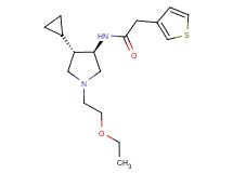N-[rel-(3R,4S)-4-cyclopropyl-1-(2-ethoxyethyl)-3-pyrrolidinyl]-2-(3-thienyl)acetamide hydrochloride