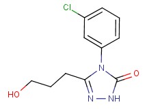 4-(3-chlorophenyl)-5-(3-hydroxypropyl)-2,4-dihydro-3H-1,2,4-triazol-3-one