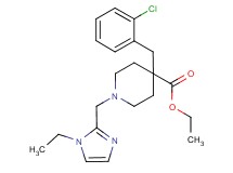 ethyl 4-(2-chlorobenzyl)-1-[(1-ethyl-1H-imidazol-2-yl)methyl]-4-piperidinecarboxylate