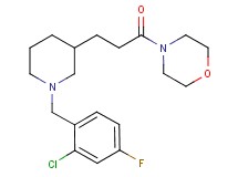 4-{3-[1-(2-chloro-4-fluorobenzyl)-3-piperidinyl]propanoyl}morpholine