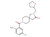 8-(5-chloro-2-methylbenzoyl)-2-(tetrahydro-2-furanylmethyl)-2,8-diazaspiro[4.5]decan-3-one