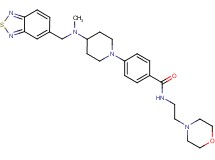 4-{4-[(2,1,3-benzothiadiazol-5-ylmethyl)(methyl)amino]-1-piperidinyl}-N-[2-(4-morpholinyl)ethyl]benzamide