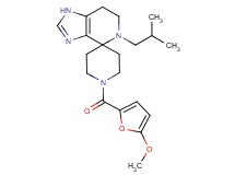 5-isobutyl-1'-(5-methoxy-2-furoyl)-1,5,6,7-tetrahydrospiro[imidazo[4,5-c]pyridine-4,4'-piperidine]