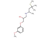 1-{[1,3-dimethyl-3-(methylthio)butyl]amino}-3-(3-methoxyphenoxy)-2-propanol trifluoroacetate (salt)
