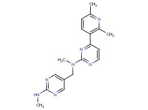 4-(2,6-dimethylpyridin-3-yl)-N-methyl-N-{[2-(methylamino)pyrimidin-5-yl]methyl}pyrimidin-2-amine