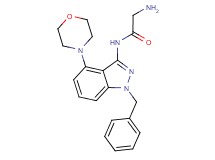 N~1~-(1-benzyl-4-morpholin-4-yl-1H-indazol-3-yl)glycinamide