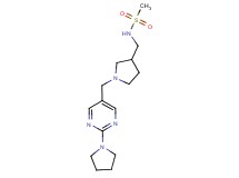 N-({1-[(2-pyrrolidin-1-ylpyrimidin-5-yl)methyl]pyrrolidin-3-yl}methyl)methanesulfonamide