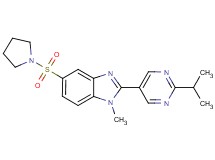 2-(2-isopropylpyrimidin-5-yl)-1-methyl-5-(pyrrolidin-1-ylsulfonyl)-1H-benzimidazole