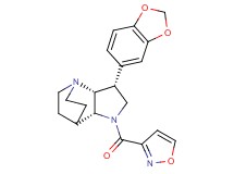 (3R*,3aR*,7aR*)-3-(1,3-benzodioxol-5-yl)-1-(isoxazol-3-ylcarbonyl)octahydro-4,7-ethanopyrrolo[3,2-b]pyridine