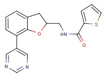 N-{[7-(5-pyrimidinyl)-2,3-dihydro-1-benzofuran-2-yl]methyl}-2-thiophenecarboxamide