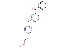 (1-{[2-(2-methoxyethyl)-5-pyrimidinyl]methyl}-3-piperidinyl)(phenyl)methanone