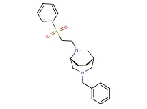 (1S*,5R*)-3-benzyl-6-[2-(phenylsulfonyl)ethyl]-3,6-diazabicyclo[3.2.2]nonane