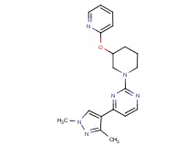 4-(1,3-dimethyl-1H-pyrazol-4-yl)-2-[3-(2-pyridinyloxy)-1-piperidinyl]pyrimidine
