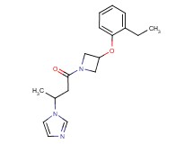 1-{3-[3-(2-ethylphenoxy)-1-azetidinyl]-1-methyl-3-oxopropyl}-1H-imidazole