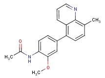N-[2-methoxy-4-(8-methylquinolin-5-yl)phenyl]acetamide