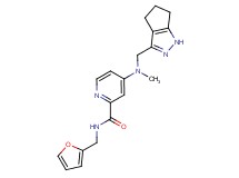 N-(2-furylmethyl)-4-[methyl(1,4,5,6-tetrahydrocyclopenta[c]pyrazol-3-ylmethyl)amino]-2-pyridinecarboxamide