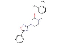 1-(3,4-dimethylbenzyl)-4-(5-phenyl-1,2,4-oxadiazol-3-yl)-2-piperazinone