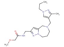 2-methoxy-N-({5-[(3-methyl-1-propyl-1H-pyrazol-4-yl)methyl]-5,6,7,8-tetrahydro-4H-pyrazolo[1,5-a][1,4]diazepin-2-yl}methyl)acetamide
