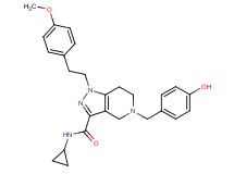 N-cyclopropyl-5-(4-hydroxybenzyl)-1-[2-(4-methoxyphenyl)ethyl]-4,5,6,7-tetrahydro-1H-pyrazolo[4,3-c]pyridine-3-carboxamide