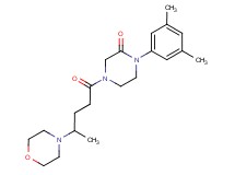 1-(3,5-dimethylphenyl)-4-[4-(4-morpholinyl)pentanoyl]-2-piperazinone