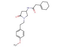 2-(1-cyclohexen-1-yl)-N-{1-[2-(4-methoxyphenyl)ethyl]-5-oxo-3-pyrrolidinyl}acetamide